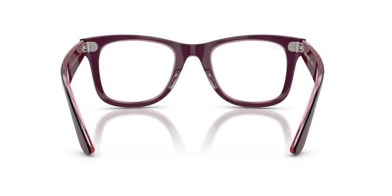 Ray-Ban WAYFARER EASE RX4340V in Violet On Transparent Pink / Clear - Alternate View