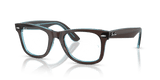 Brown On Transparent Blue / Clear