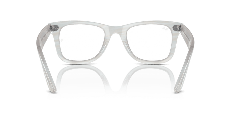 Ray-Ban WAYFARER EASE RX4340V in Photo Striped Light Blue / Clear - Alternate View