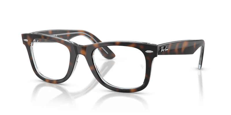 Ray-Ban WAYFARER EASE RX4340V in Dark Havana On Multicolor / Clear - Alternate View