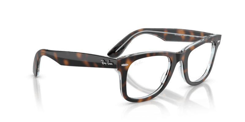 Ray-Ban WAYFARER EASE RX4340V in Dark Havana On Multicolor / Clear - Alternate View