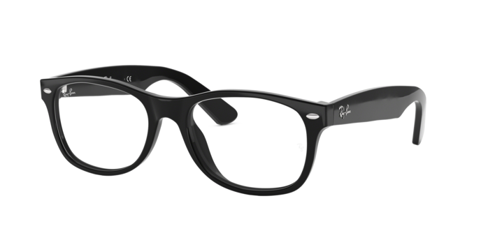 Ray-Ban NEW WAYFARER RX5184F in Black / Clear - Front View