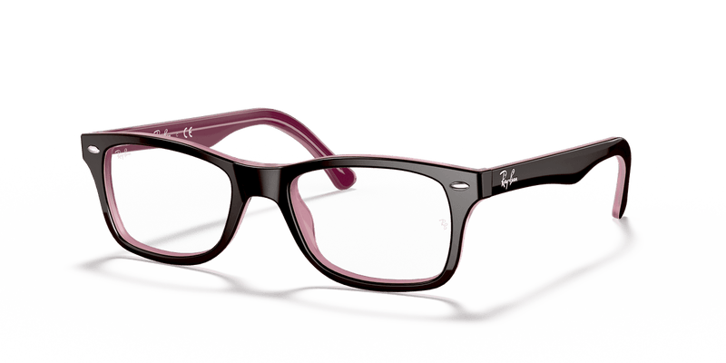 Ray-Ban RX5228 in Brown / Clear - Alternate View