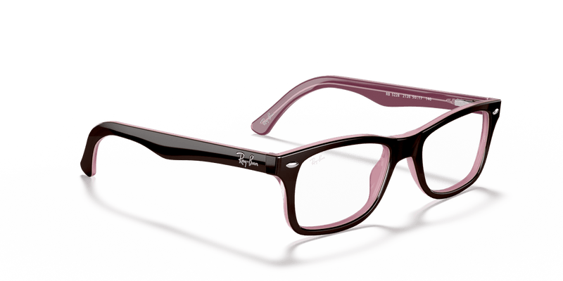 Ray-Ban RX5228 in Brown / Clear - Alternate View