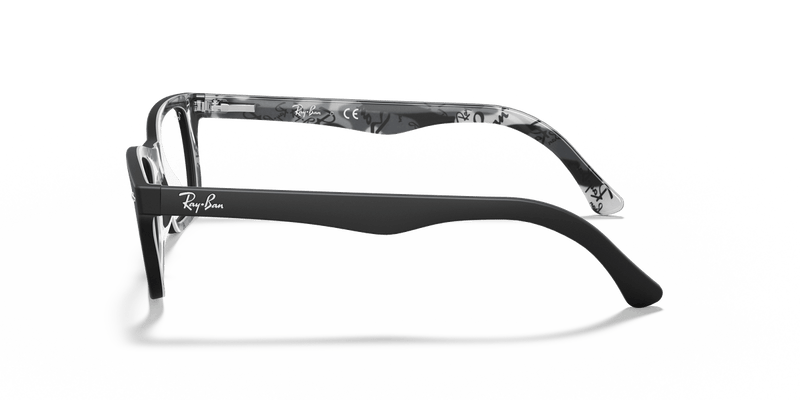 Ray-Ban RX5228 in Black / Clear (5405) - Alternate View