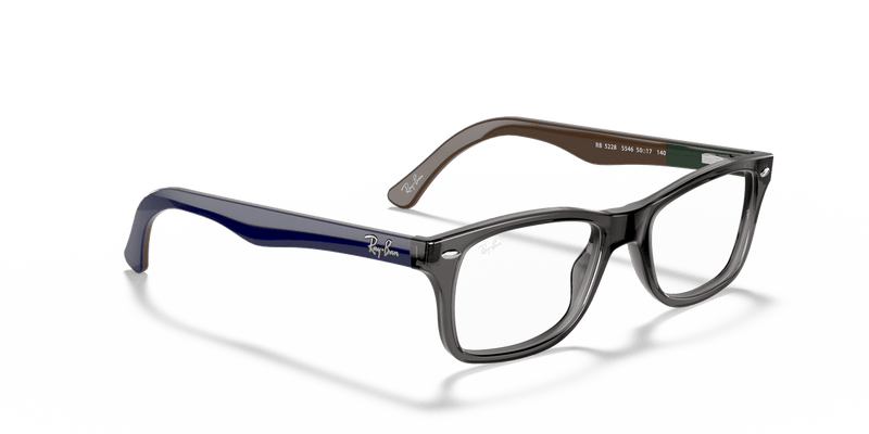 Ray-Ban RX5228 in Grey / Clear (5546) - Alternate View