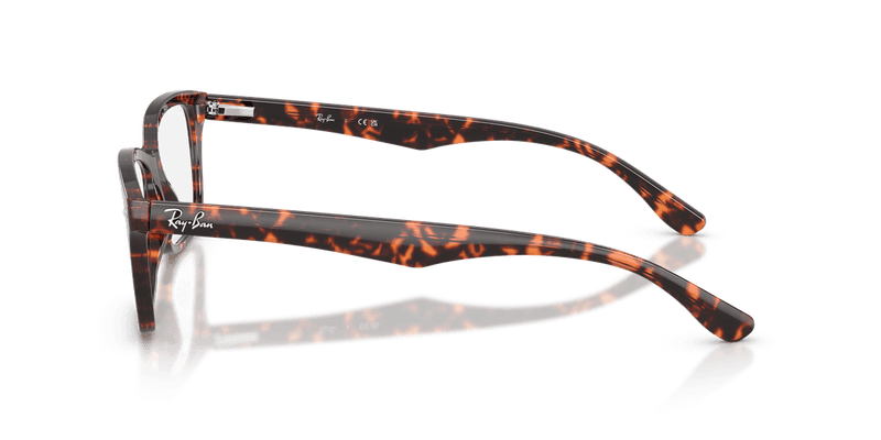 Ray-Ban RX5228 in Havana Red Turtle / Clear - Side View