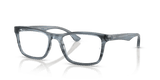 Striped Blue / Clear