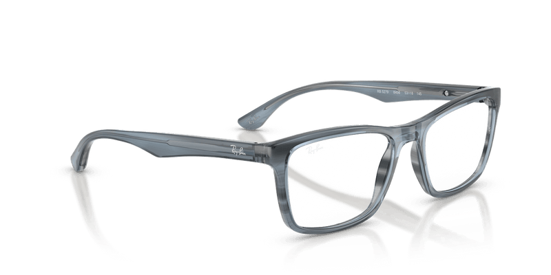Ray-Ban RX5279 in Striped Blue / Clear - Alternate View