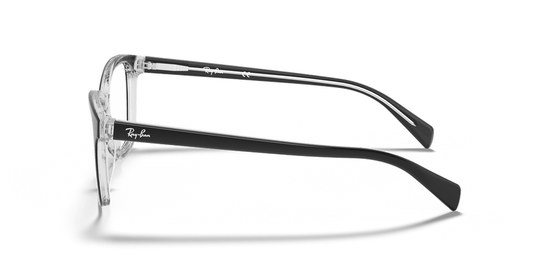 Ray-Ban RX5362 in Black On Transparent / Clear - Alternate View