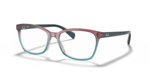 Burgundy White & Blue / Clear