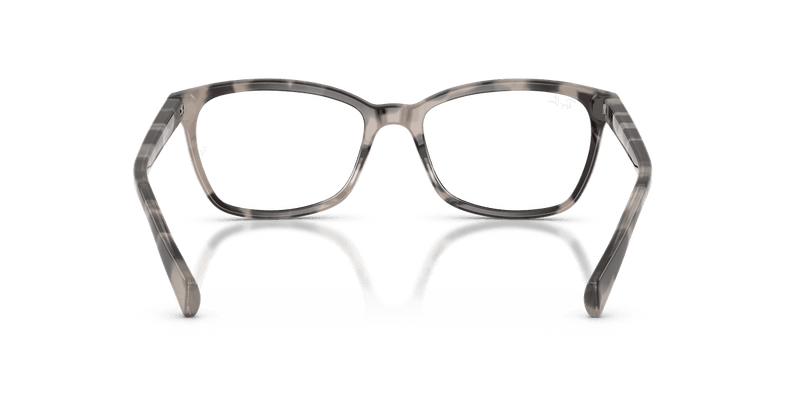 Ray-Ban RX5362 in Opal Grey Havana / Clear - Back View