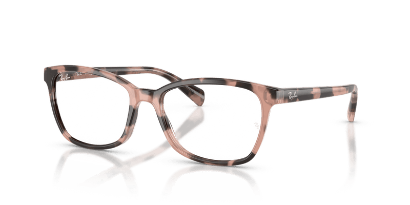 Ray-Ban RX5362 in Opal Pink Havana / Clear - Alternate View