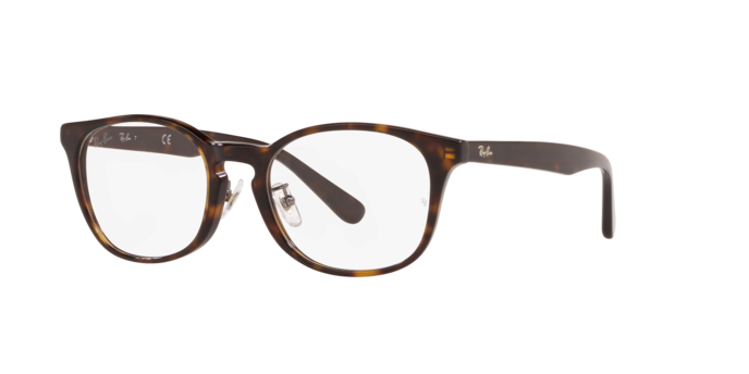 Ray-Ban RX5386D in Dark Havana / Clear - Alternate View