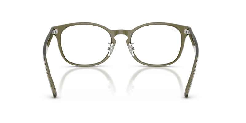 Ray-Ban RX5386D in Transparent Brown Heart / Clear - Back View