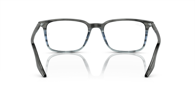 Ray-Ban RX5421 in Striped Grey & Blue / Clear - Alternate View