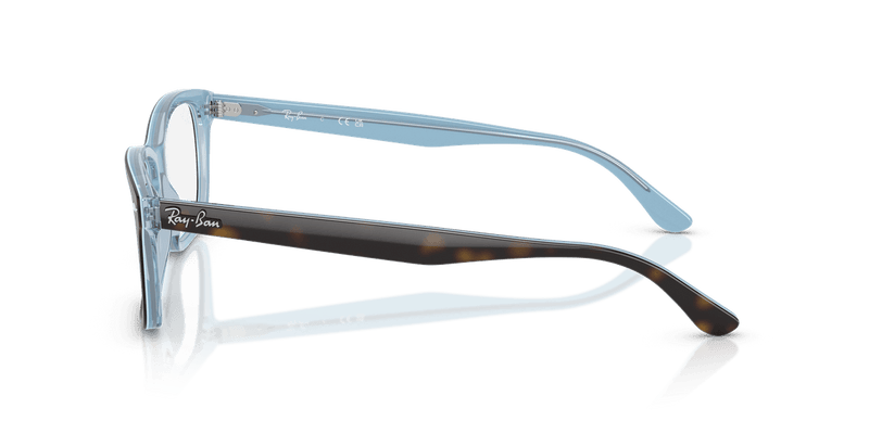 Ray-Ban RX5428 in Havana On Light Blue / Clear - Alternate View
