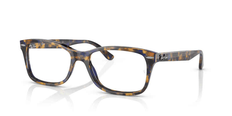 Ray-Ban RX5428 in Yellow & Blue Havana / Clear - Alternate View