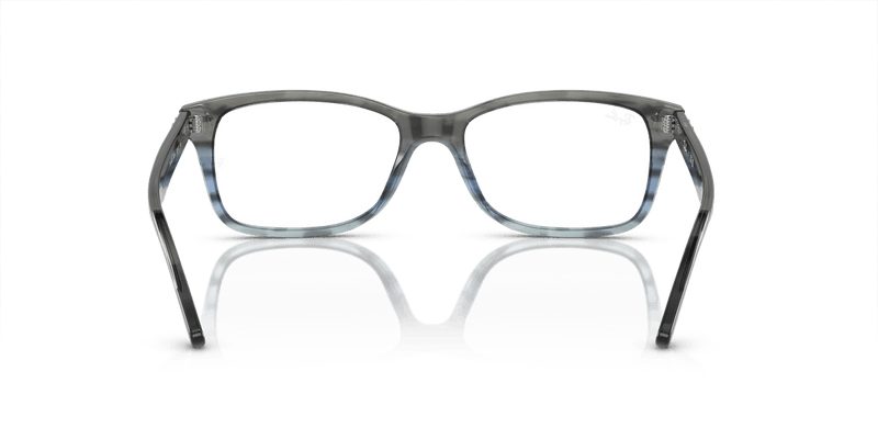 Ray-Ban RX5428 in Striped Grey & Blue / Clear - Alternate View