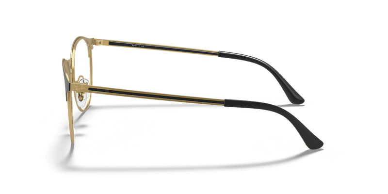 Ray-Ban RX6375 in Black On Gold / Clear (3051) - Alternate View