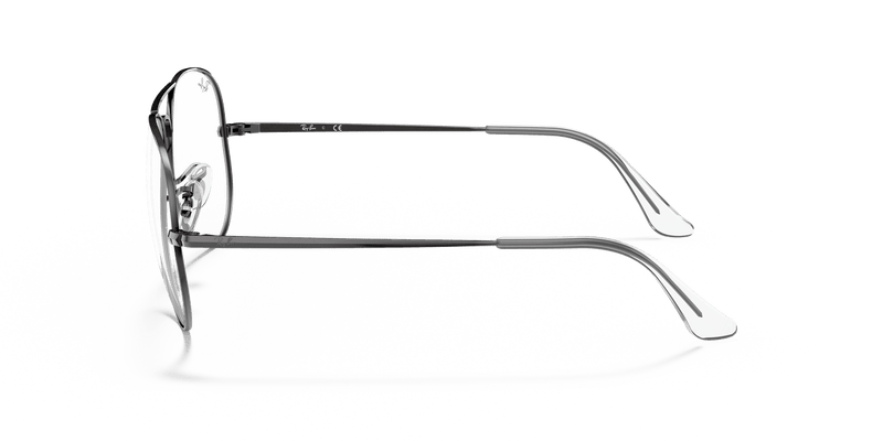 Ray-Ban AVIATOR RX6489 in Gunmetal / Clear - Alternate View