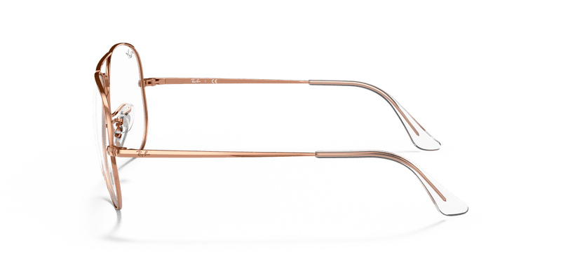 Ray-Ban AVIATOR RX6489 in Rose Gold / Clear - Alternate View