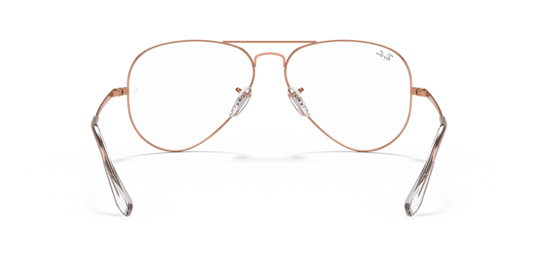 Ray-Ban AVIATOR RX6489 in Rose Gold / Clear - Alternate View