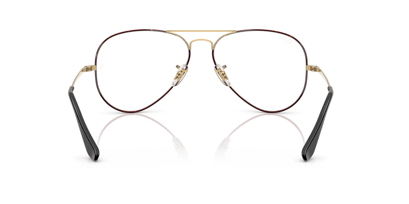 Ray-Ban AVIATOR RX6489 in Black On Arista / Clear - Alternate View