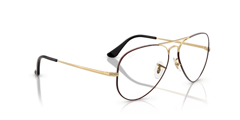 Ray-Ban AVIATOR RX6489 in Black On Arista / Clear - Alternate View