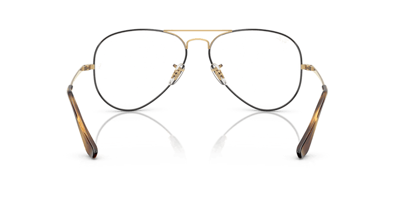 Ray-Ban AVIATOR RX6489 in Havana On Arista / Clear - Alternate View