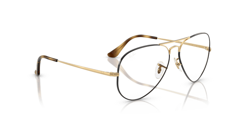 Ray-Ban AVIATOR RX6489 in Havana On Arista / Clear - Alternate View