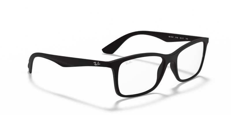 Ray-Ban RX7047 in Black / Clear (5196) - Alternate View