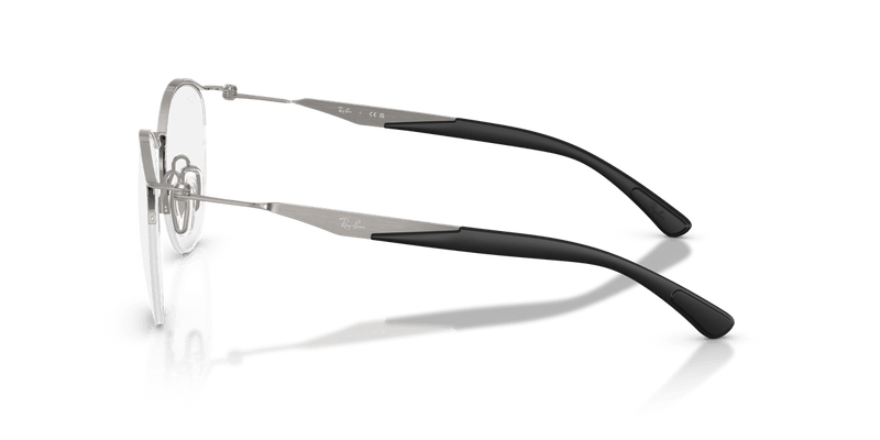Ray-Ban RX7553 in Gunmetal / Clear - Side View