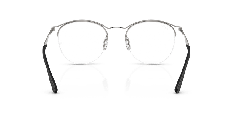 Ray-Ban RX7553 in Gunmetal / Clear - Back View