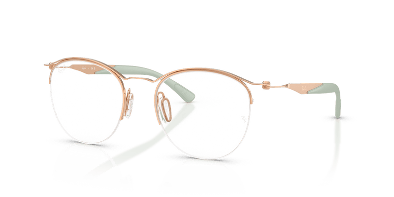 Ray-Ban RX7553 in Rose Gold / Clear - Alternate View