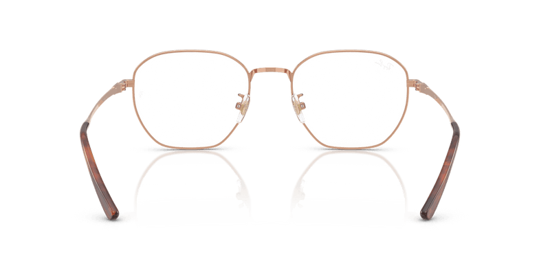 Ray-Ban RX8777D in Copper / Clear - Back View
