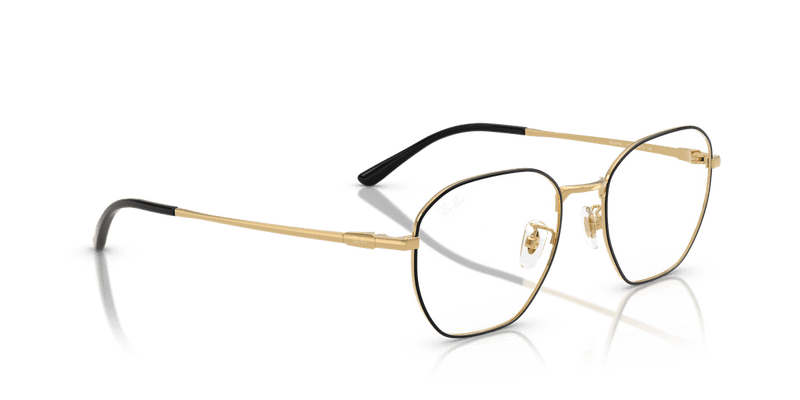 Ray-Ban RX8777D in Black On Gold / Clear - Alternate View