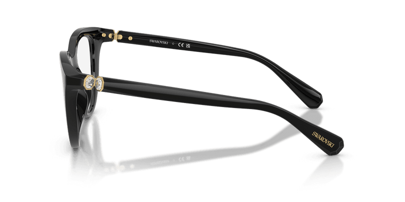 Swarovski SK2052 in Black (1001) - Temple Detail