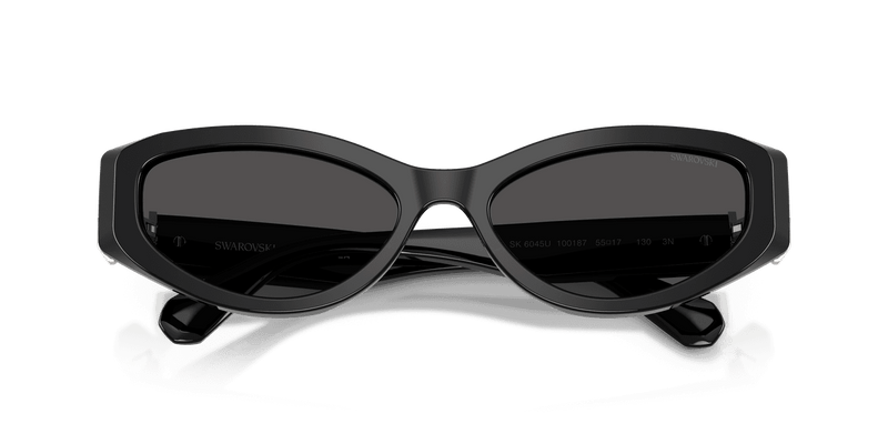 Swarovski SK6045U in Black / Dark Grey (100187) - Side View