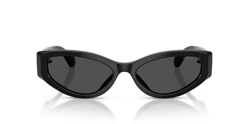 Swarovski SK6045U in Black / Dark Grey (100187) - Back View