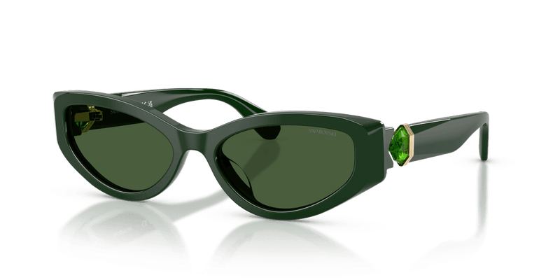 Swarovski SK6045U in Dark Green / Dark Green (102671) - Alternate View