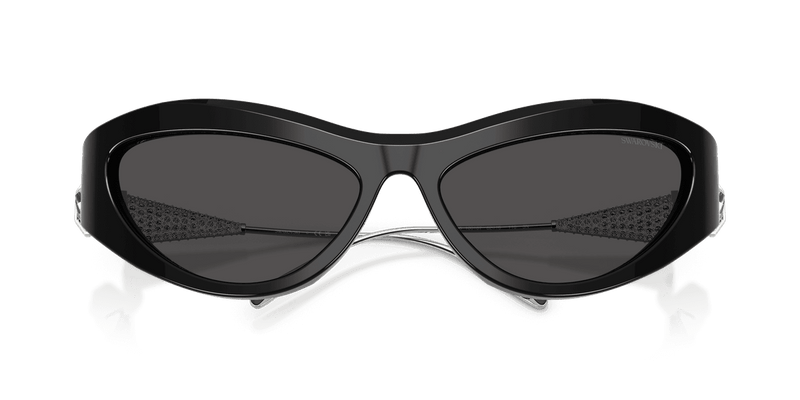 Swarovski SK6046 in Black / Dark Grey (100187) - Side View
