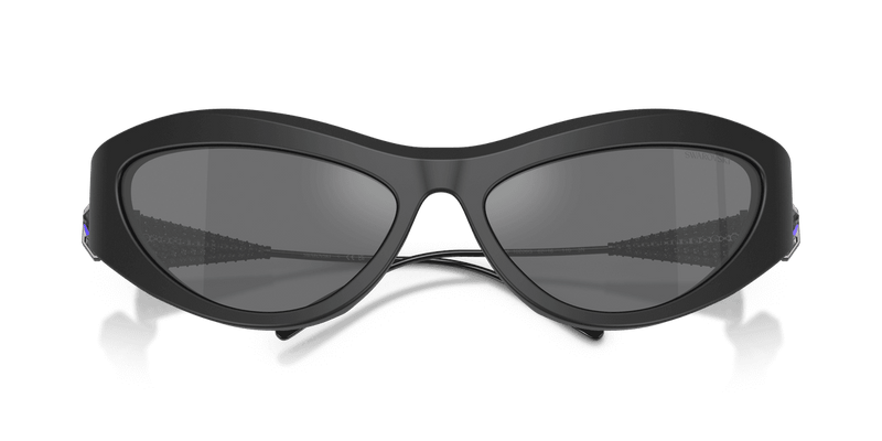 Swarovski SK6046 in Matte Black / Grey Mirror Black (10206G) - Alternate View