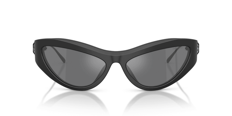 Swarovski SK6046 in Matte Black / Grey Mirror Black (10206G) - Alternate View