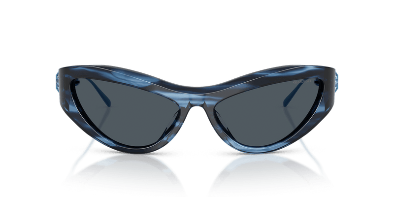 Swarovski SK6046 in Striped Blue / Dark Grey (109087) - Alternate View