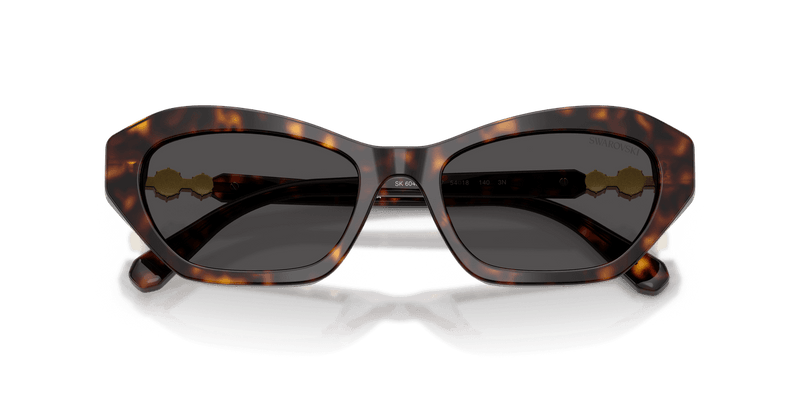 Swarovski SK6048 in Havana / Dark Grey (100287) - Side View