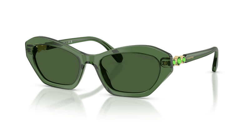 Swarovski SK6048 in Transaprent Green / Dark Green (108571) - Alternate View