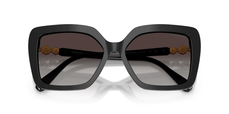 Swarovski SK6049 in Black / Gradient Grey (10018G) - Side View