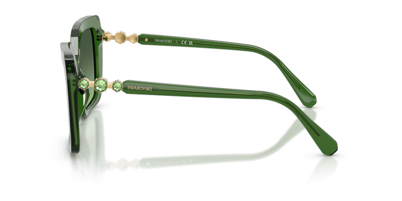 Swarovski SK6049 in Milky Green / Gradient Green (10812A) - Alternate View