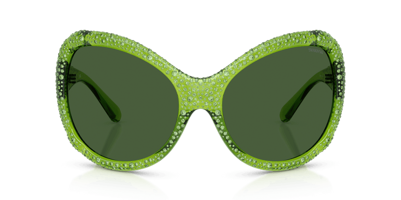 Swarovski SK6052 in Transparent Green / Dark Green (108971) - Alternate View